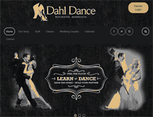 Tablet Screenshot of dahldance.com